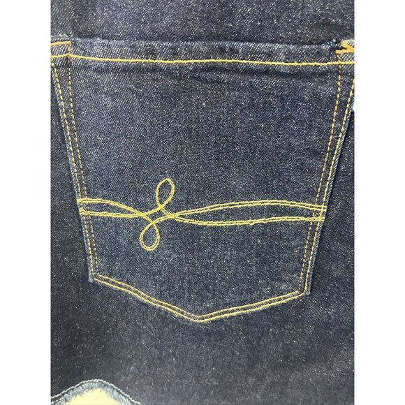 Denizen From Levis Women's Mid-Rise Denim Shorts Sz 14 Frayed Hem Casual Summer - Picture 9 of 10